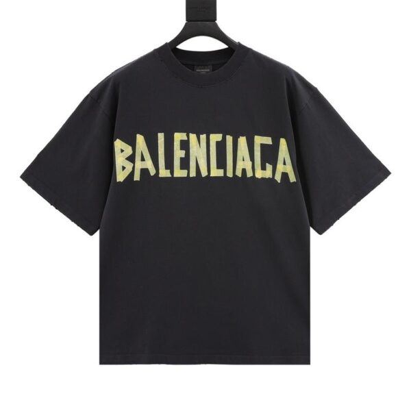 designer,replica,clothing,fake,1:1,lv,luxury,high quality Balenciaga tape short sleeves (86F1)