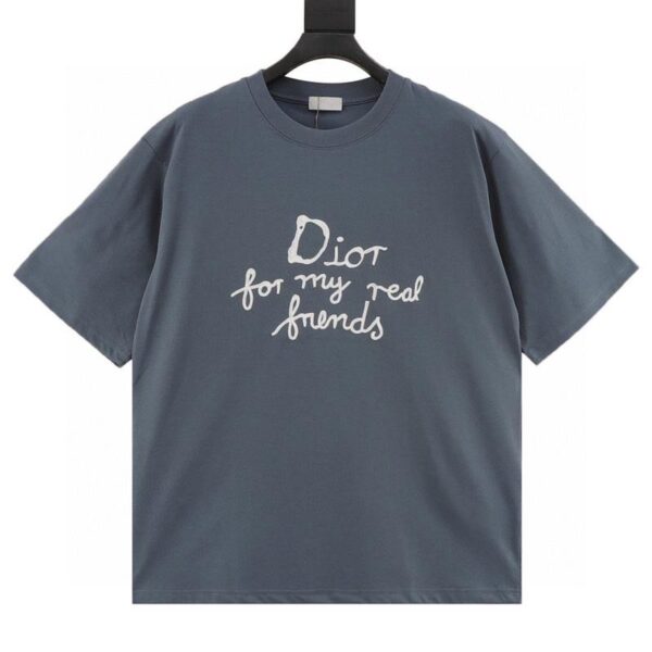 designer,replica,clothing,fake,1:1,lv,luxury,high quality Dior And Hylton Nel joint slogan embroidered short-sleeved T-shirt (52D6)