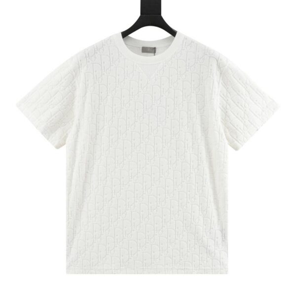 designer,replica,clothing,fake,1:1,lv,luxury,high quality Dior Obliave classic jacquard all-over lettering short-sleeved T-shirt (81F7)
