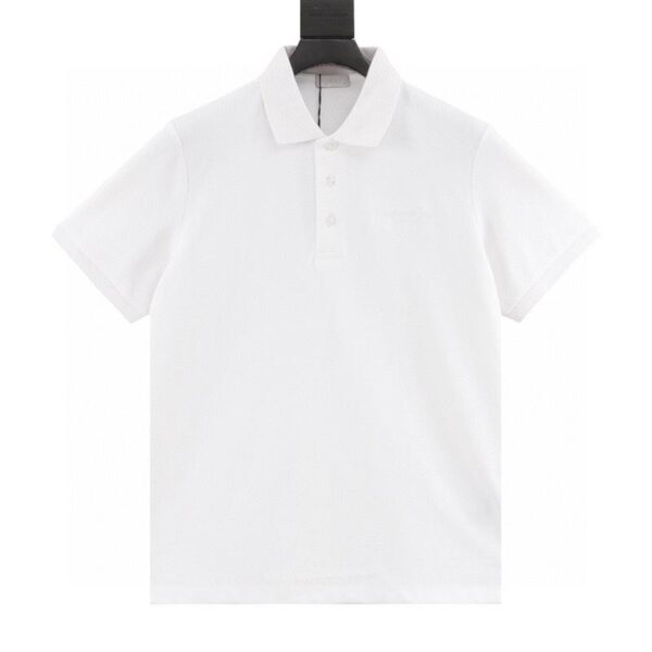 designer,replica,clothing,fake,1:1,lv,luxury,high quality Dior embroidered letter signature short-sleeved polo shirt (54F2)