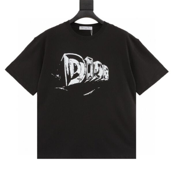 designer,replica,clothing,fake,1:1,lv,luxury,high quality Dior hand-painted lettering short-sleeved T-shirt (1849)
