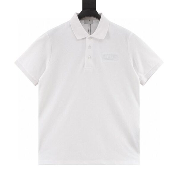 designer,replica,clothing,fake,1:1,lv,luxury,high quality Dior square logo CD embroidered letters short-sleeved polo shirt (3059)
