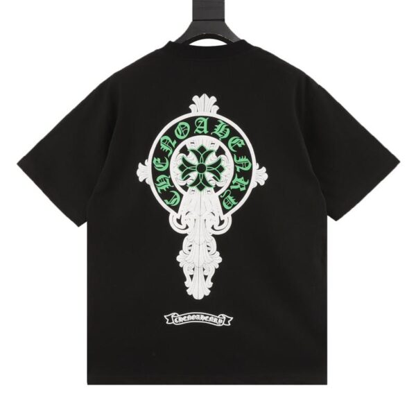 designer,replica,clothing,fake,1:1,lv,luxury,high quality Chrome Hearts early spring new cross foam short-sleeved T-shirt (BFendi 0)