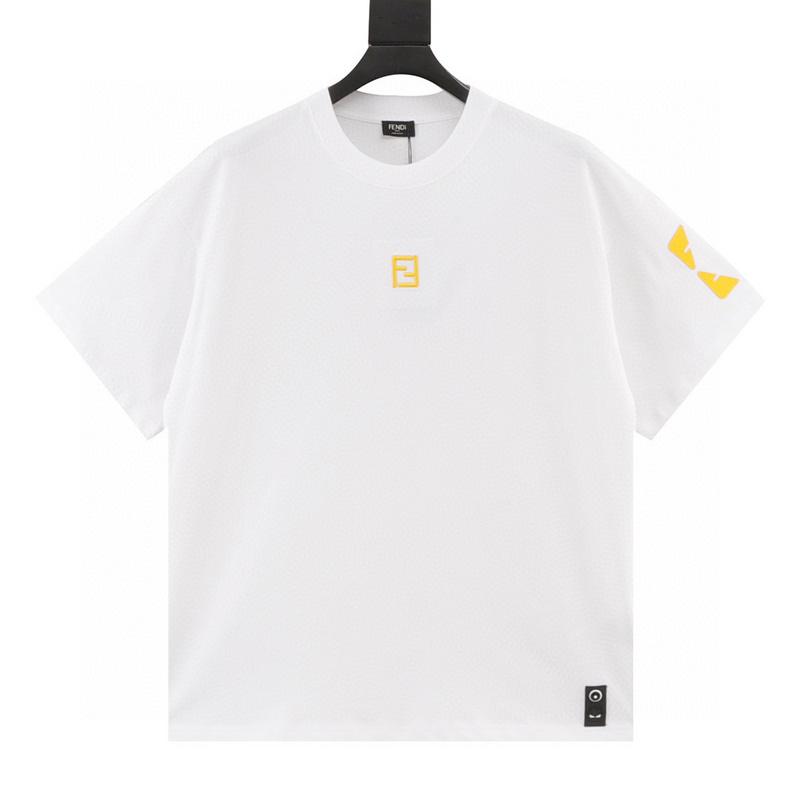 designer,replica,clothing,fake,1:1,lv,luxury,high quality Fendi double F embroidered arms silicone eyes short-sleeved T-shirt (0E57) designer,replica,clothing,fake,1:1,lv,luxury,high quality Fendi double F embroidered arms silicone eyes short-sleeved T-shirt (0E57)