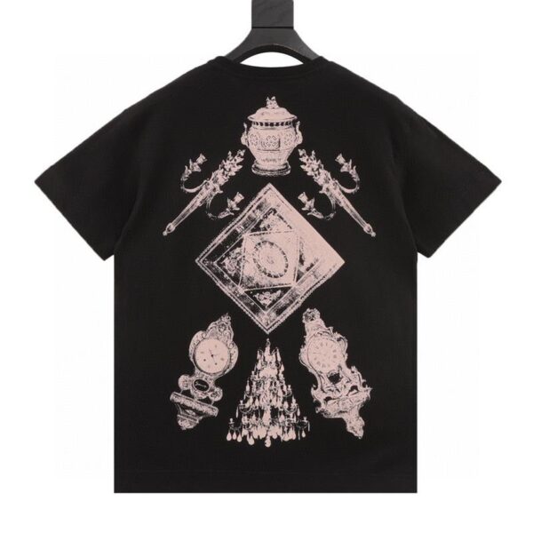 designer,replica,clothing,fake,1:1,lv,luxury,high quality Givenchy Museum Art Display Printed Short Sleeves (C9EE)