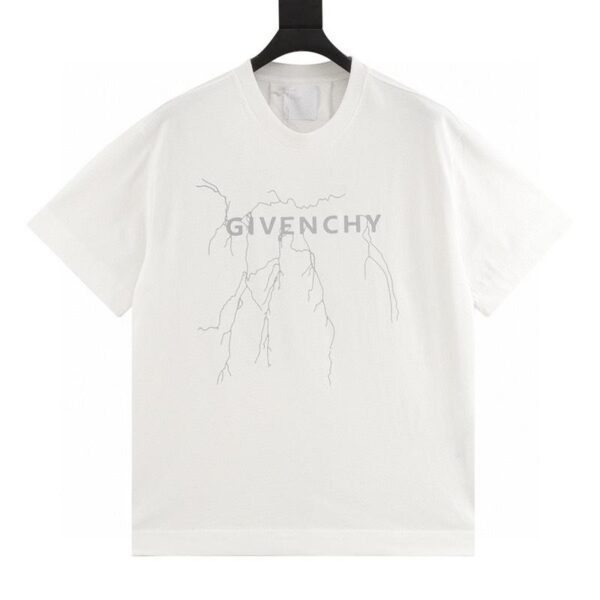 designer,replica,clothing,fake,1:1,lv,luxury,high quality Givenchy classic reflective lightning short sleeves (6945)