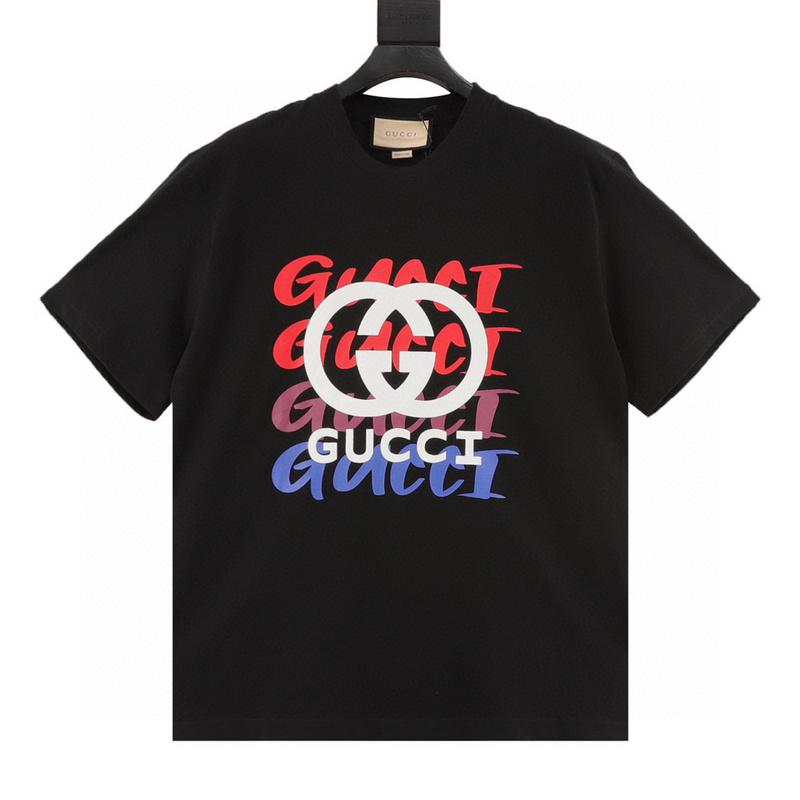 designer,replica,clothing,fake,1:1,lv,luxury,high quality Gucci Gradient Slogan Double G Print Short Sleeves (762C) designer,replica,clothing,fake,1:1,lv,luxury,high quality Gucci Gradient Slogan Double G Print Short Sleeves (762C)