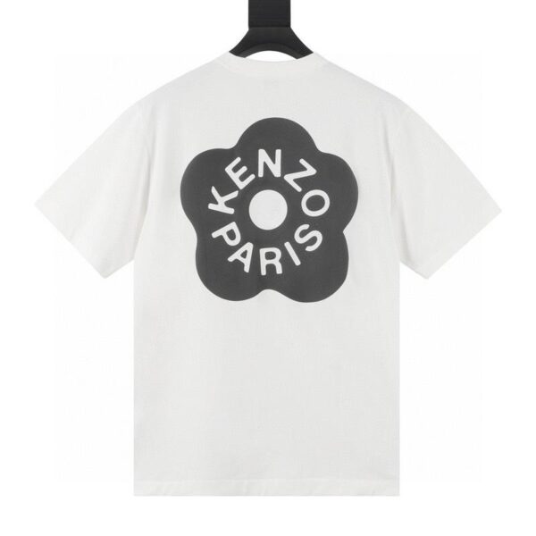 designer,replica,clothing,fake,1:1,lv,luxury,high quality Kenzo Begonia Flower Series Back Foam Printed Round Neck T-shirt (FFendi E)