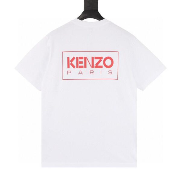 designer,replica,clothing,fake,1:1,lv,luxury,high quality Kenzo Begonia flower chest printed round neck T-shirt (36CD)