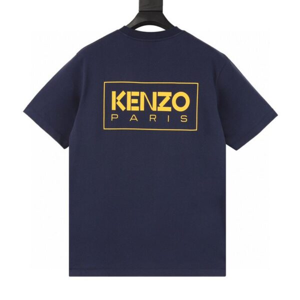 designer,replica,clothing,fake,1:1,lv,luxury,high quality Kenzo Begonia flower chest printed round neck T-shirt (7616)