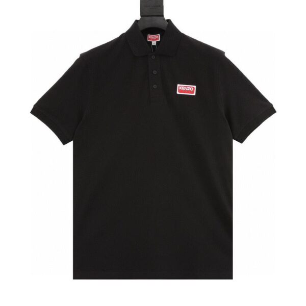 designer,replica,clothing,fake,1:1,lv,luxury,high quality Kenzo patch logo short-sleeved polo shirt (48A3)