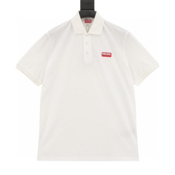 designer,replica,clothing,fake,1:1,lv,luxury,high quality Kenzo patch logo short-sleeved polo shirt (BFA4)