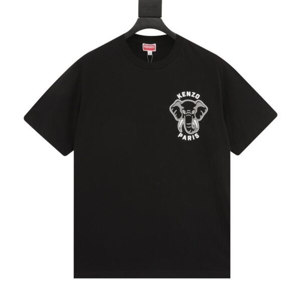 designer,replica,clothing,fake,1:1,lv,luxury,high quality KENZO baby elephant print short-sleeved T-shirt (1B05)