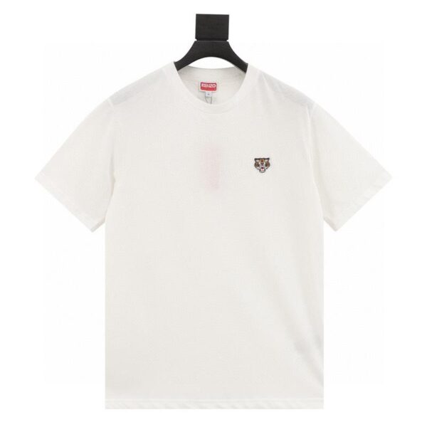 designer,replica,clothing,fake,1:1,lv,luxury,high quality KENZO tiger head embroidered short-sleeved T-shirt (4B7F)