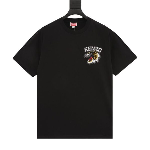 designer,replica,clothing,fake,1:1,lv,luxury,high quality KENZO tiger head embroidered short-sleeved T-shirt (97A1)
