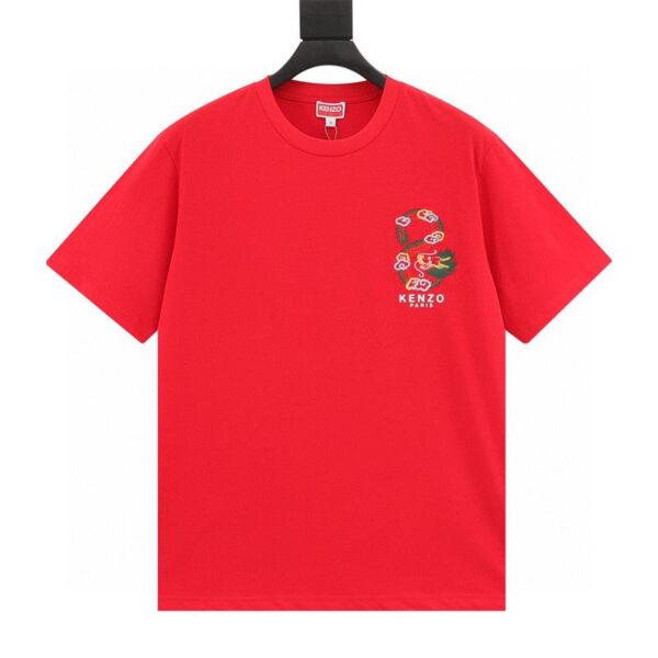 designer,replica,clothing,fake,1:1,lv,luxury,high quality KENZO Year of the Dragon limited embroidered short-sleeved T-shirt (8C19)