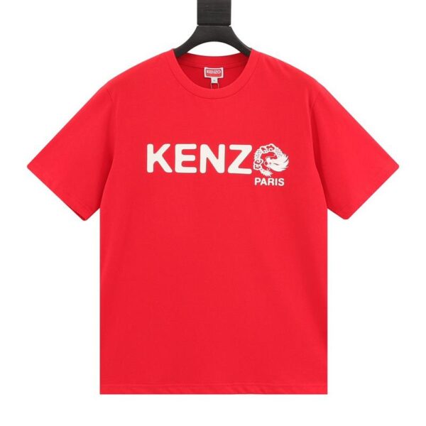designer,replica,clothing,fake,1:1,lv,luxury,high quality KENZO Year of the Dragon limited print short-sleeved T-shirt (8B6E)