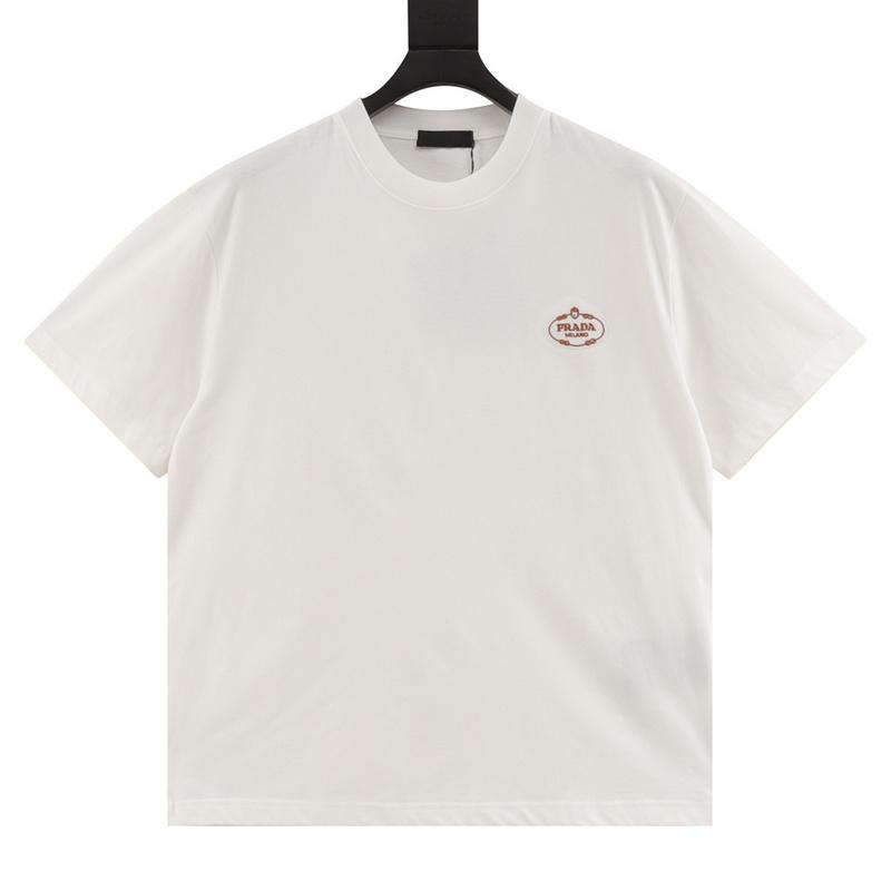 designer,replica,clothing,fake,1:1,lv,luxury,high quality Prada basic badge embroidered short sleeves (A23C) designer,replica,clothing,fake,1:1,lv,luxury,high quality Prada basic badge embroidered short sleeves (A23C)
