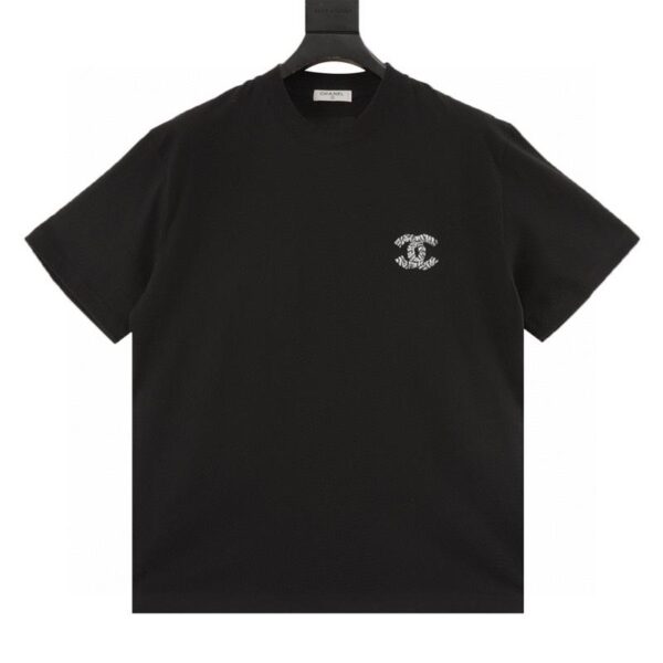 designer,replica,clothing,fake,1:1,lv,luxury,high quality Chanel Pantin 10th Anniversary Limited Double C Braided Embroidered Short Sleeves (FE47)