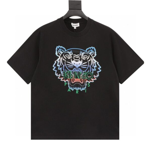 designer,replica,clothing,fake,1:1,lv,luxury,high quality Kenzo tiger head embroidered short sleeves (E883)