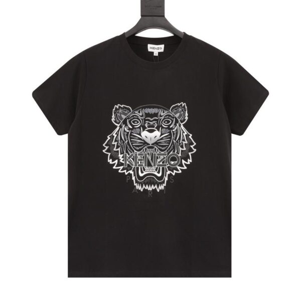 designer,replica,clothing,fake,1:1,lv,luxury,high quality Kenzo tiger head T-shirt official website synchronization (2E17)