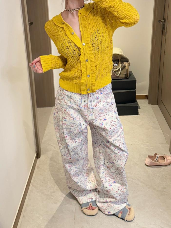 designer,replica,clothing,fake,1:1,lv,luxury,high quality Chanel Xiaoxiang new fish print straight jeans designer,replica,clothing,fake,1:1,lv,luxury,high quality Chanel Xiaoxiang new fish print straight jeans