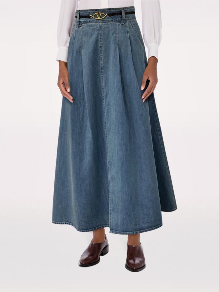 designer,replica,clothing,fake,1:1,lv,luxury,high quality Versace elegant high-waisted long denim skirt with metal leather buckle design designer,replica,clothing,fake,1:1,lv,luxury,high quality Versace elegant high-waisted long denim skirt with metal leather buckle design