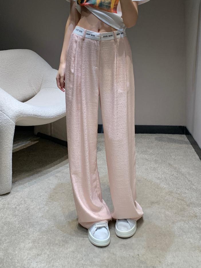 designer,replica,clothing,fake,1:1,lv,luxury,high quality Miu Miu new style casual trousers with letter waistband designer,replica,clothing,fake,1:1,lv,luxury,high quality Miu Miu new style casual trousers with letter waistband