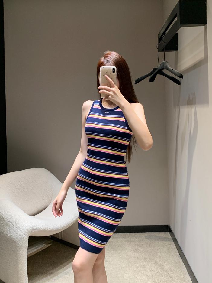 designer,replica,clothing,fake,1:1,lv,luxury,high quality Prada new colorful striped knitted sundress designer,replica,clothing,fake,1:1,lv,luxury,high quality Prada new colorful striped knitted sundress