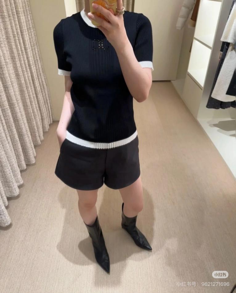 designer,replica,clothing,fake,1:1,lv,luxury,high quality Chanel’s latest spring and summer series embroidered hollow logo knitted round neck short sleeves designer,replica,clothing,fake,1:1,lv,luxury,high quality Chanel’s latest spring and summer series embroidered hollow logo knitted round neck short sleeves