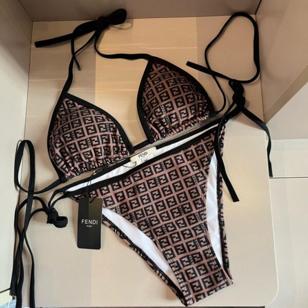 designer,replica,clothing,fake,1:1,lv,luxury,high quality Fendi new printed bikini️