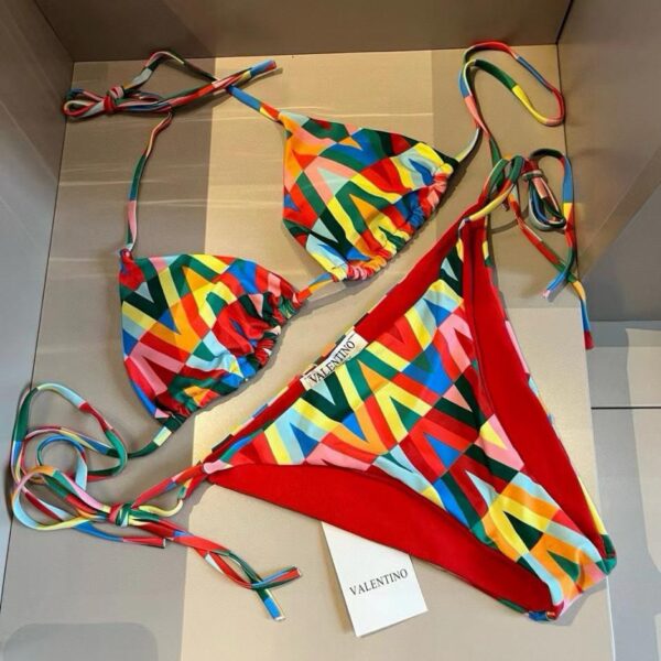 designer,replica,clothing,fake,1:1,lv,luxury,high quality Valentino new colorful bikini