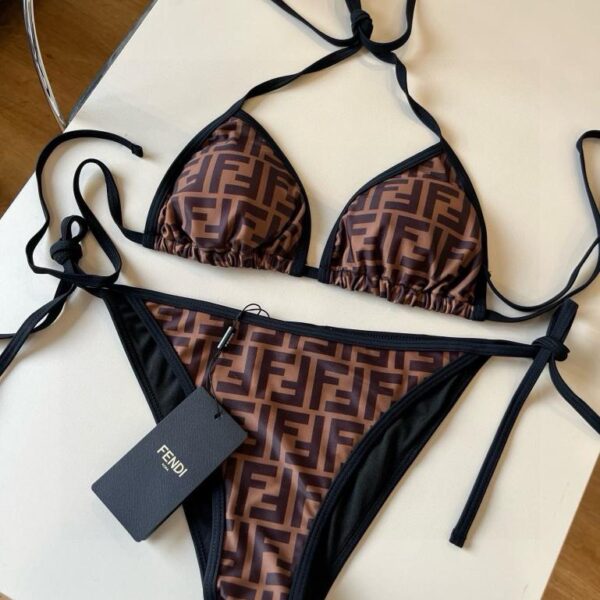 designer,replica,clothing,fake,1:1,lv,luxury,high quality FD Fendi new printed bikini️