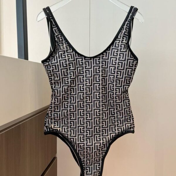 designer,replica,clothing,fake,1:1,lv,luxury,high quality BALMAIN trendy brand one-piece swimsuit (CFBF)