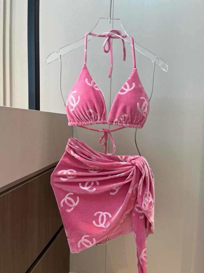 designer,replica,clothing,fake,1:1,lv,luxury,high quality Chanel corduroy classic bikini three-piece set️ designer,replica,clothing,fake,1:1,lv,luxury,high quality Chanel corduroy classic bikini three-piece set️