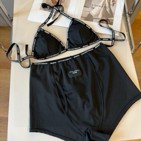 designer,replica,clothing,fake,1:1,lv,luxury,high quality D&G new web bikini split swimsuit set