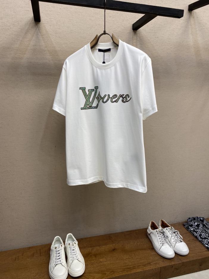designer,replica,clothing,fake,1:1,lv,luxury,high quality LV LOVERS Embroidered cotton short-sleeved T-shirt designer,replica,clothing,fake,1:1,lv,luxury,high quality LV LOVERS Embroidered cotton short-sleeved T-shirt