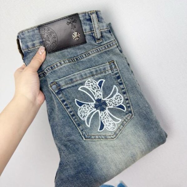 designer,replica,clothing,fake,1:1,lv,luxury,high quality Crow Heart Premium Summer Thin Fashion Jeans