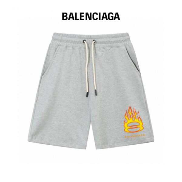 designer,replica,clothing,fake,1:1,lv,luxury,high quality Balenciaga Slim line simple printed letter Logo trendy shorts for men and women