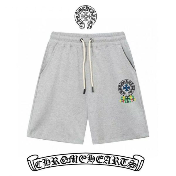 designer,replica,clothing,fake,1:1,lv,luxury,high quality Chrome hearts slim line simple printed letter Logo trendy shorts for men and women