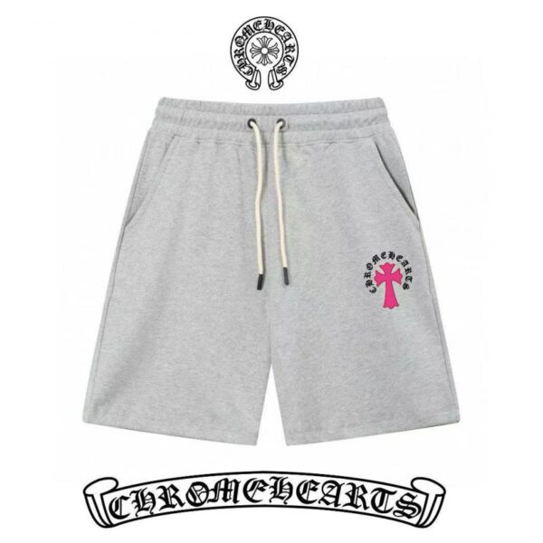 designer,replica,clothing,fake,1:1,lv,luxury,high quality Chrome hearts slim line simple printed letter Logo trendy shorts for men and women