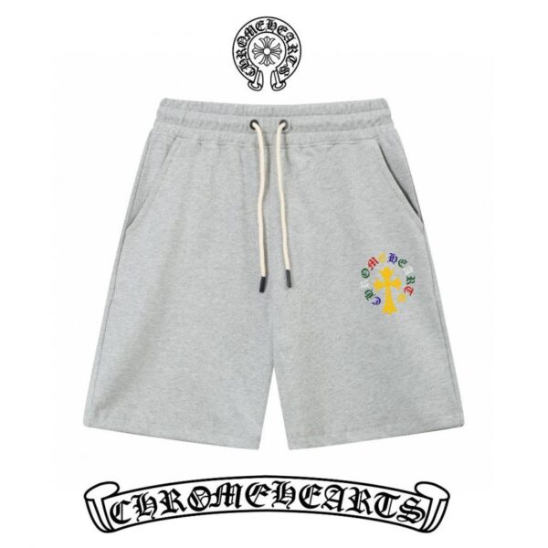 designer,replica,clothing,fake,1:1,lv,luxury,high quality Chrome hearts slim line simple printed letter Logo trendy shorts for men and women