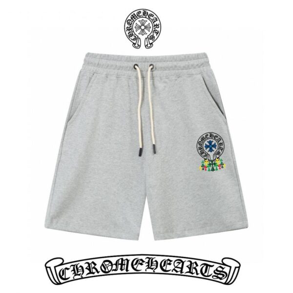 designer,replica,clothing,fake,1:1,lv,luxury,high quality Chrome hearts slim line simple printed letter Logo trendy shorts for men and women
