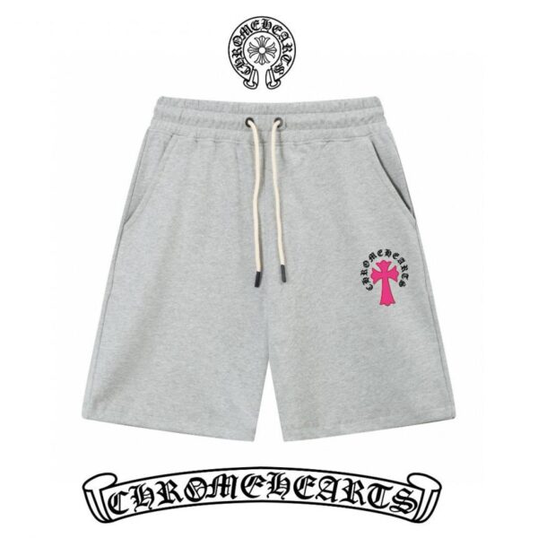 designer,replica,clothing,fake,1:1,lv,luxury,high quality Chrome hearts slim line simple printed letter Logo trendy shorts for men and women