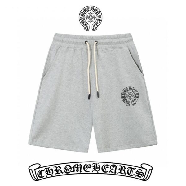 designer,replica,clothing,fake,1:1,lv,luxury,high quality Chrome hearts slim line simple printed letter Logo trendy shorts for men and women