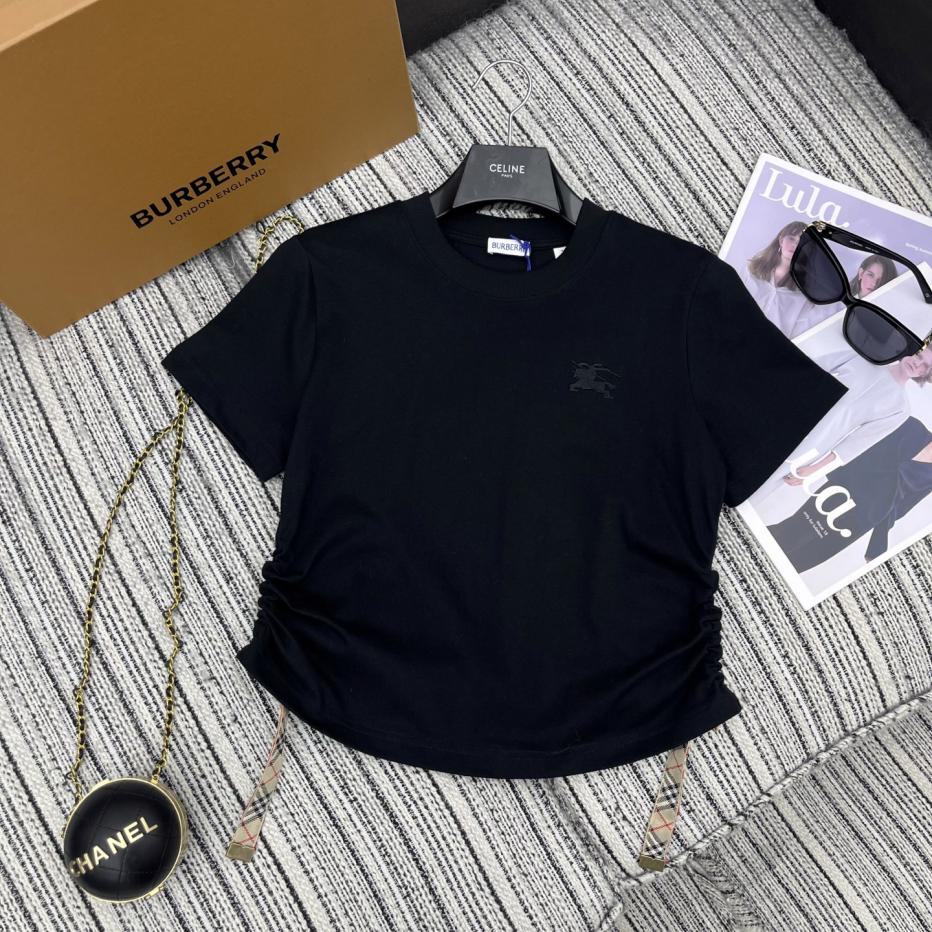 designer,replica,clothing,fake,1:1,lv,luxury,high quality Burberry new drawstring pleated design short-sleeved round neck T-shirt (3B75) designer,replica,clothing,fake,1:1,lv,luxury,high quality Burberry new drawstring pleated design short-sleeved round neck T-shirt (3B75)