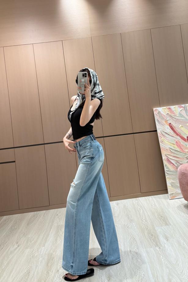 designer,replica,clothing,fake,1:1,lv,luxury,high quality Hermes new denim ripped straight pants (7FFE) designer,replica,clothing,fake,1:1,lv,luxury,high quality Hermes new denim ripped straight pants (7FFE)