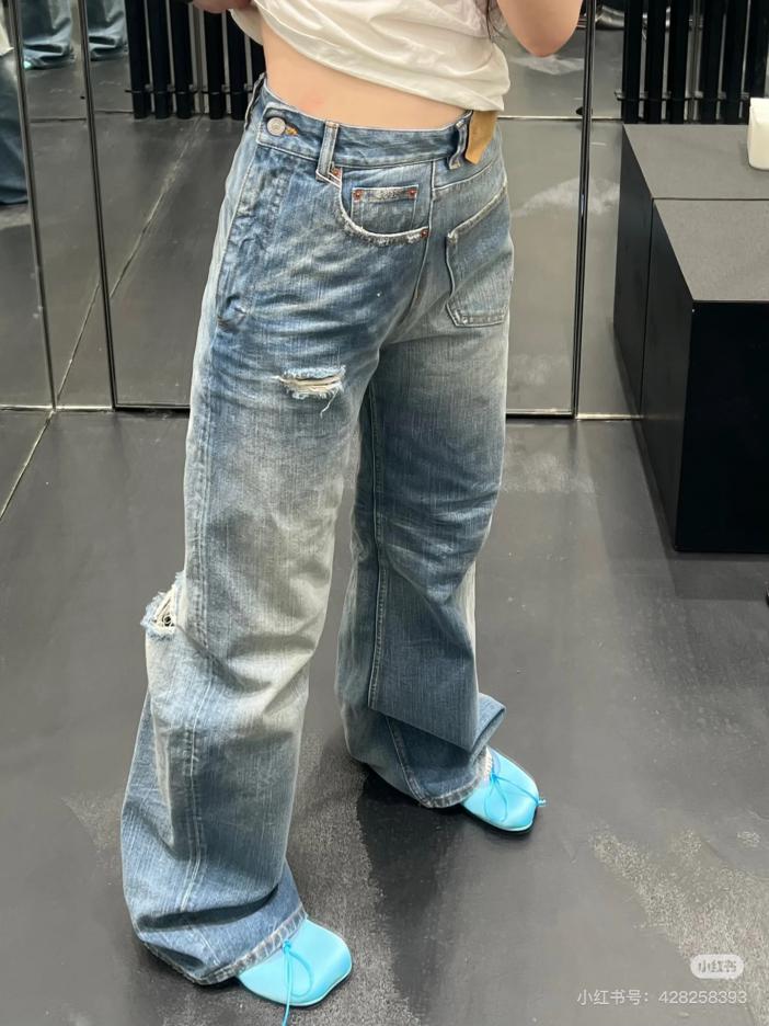 designer,replica,clothing,fake,1:1,lv,luxury,high quality MM6 new ripped denim straight pants (FEAA) designer,replica,clothing,fake,1:1,lv,luxury,high quality MM6 new ripped denim straight pants (FEAA)