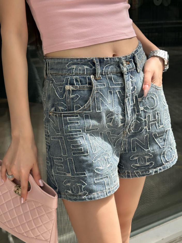 designer,replica,clothing,fake,1:1,lv,luxury,high quality Chanel jacquard letter logo denim shorts (72E2) designer,replica,clothing,fake,1:1,lv,luxury,high quality Chanel jacquard letter logo denim shorts (72E2)