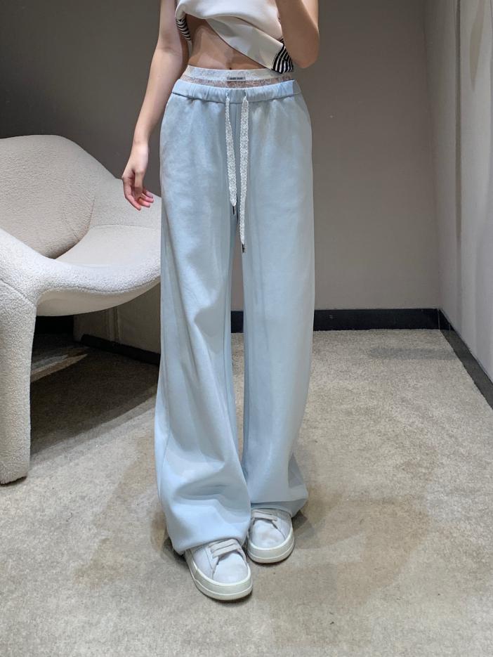 designer,replica,clothing,fake,1:1,lv,luxury,high quality Miu Miu Spring and Summer New Style Drawstring Double Waist Casual Pants (5B60) designer,replica,clothing,fake,1:1,lv,luxury,high quality Miu Miu Spring and Summer New Style Drawstring Double Waist Casual Pants (5B60)